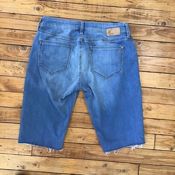 MAVI Keira jeans shorts size 28 mid-rise stretchy denim sexy boho shorts cut off - Picture 2 of 11